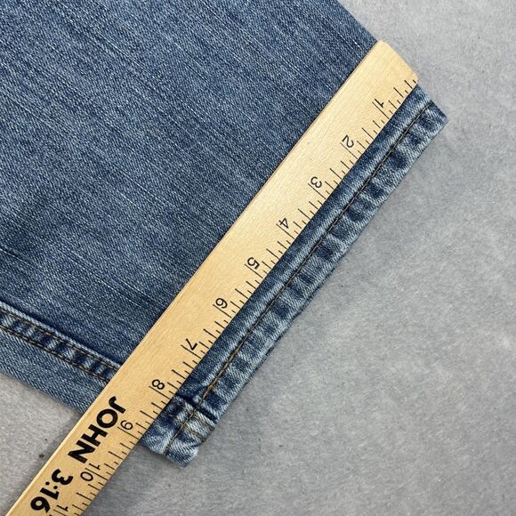 Levis 569 Loose Straight Fit Mens Jeans W34 L32 Light Wash Denim Blue - Picture 13 of 14